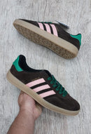 Tênis Gazelle Marrom com Rosa Feminino