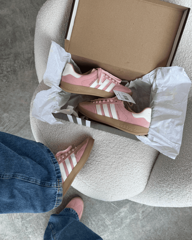 Tênis Gazelle Indoor Rosa Baby